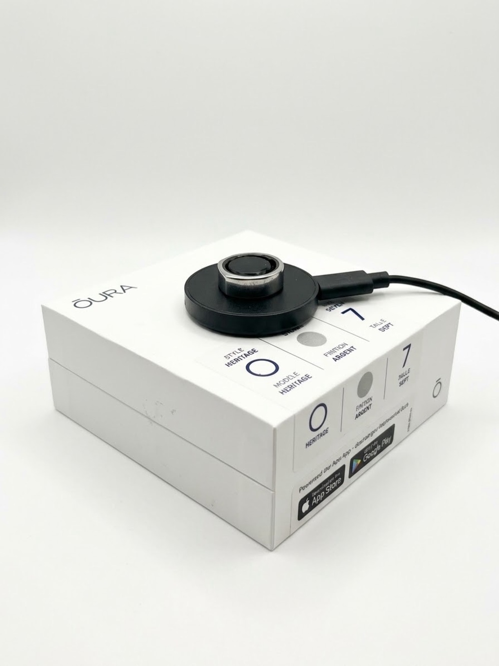 Oura Ring Gen 3- Silver Heritage